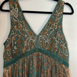 Anthropologie Boho Maxi Dress, Size 8 (Brand: Ranna Gill), NWT